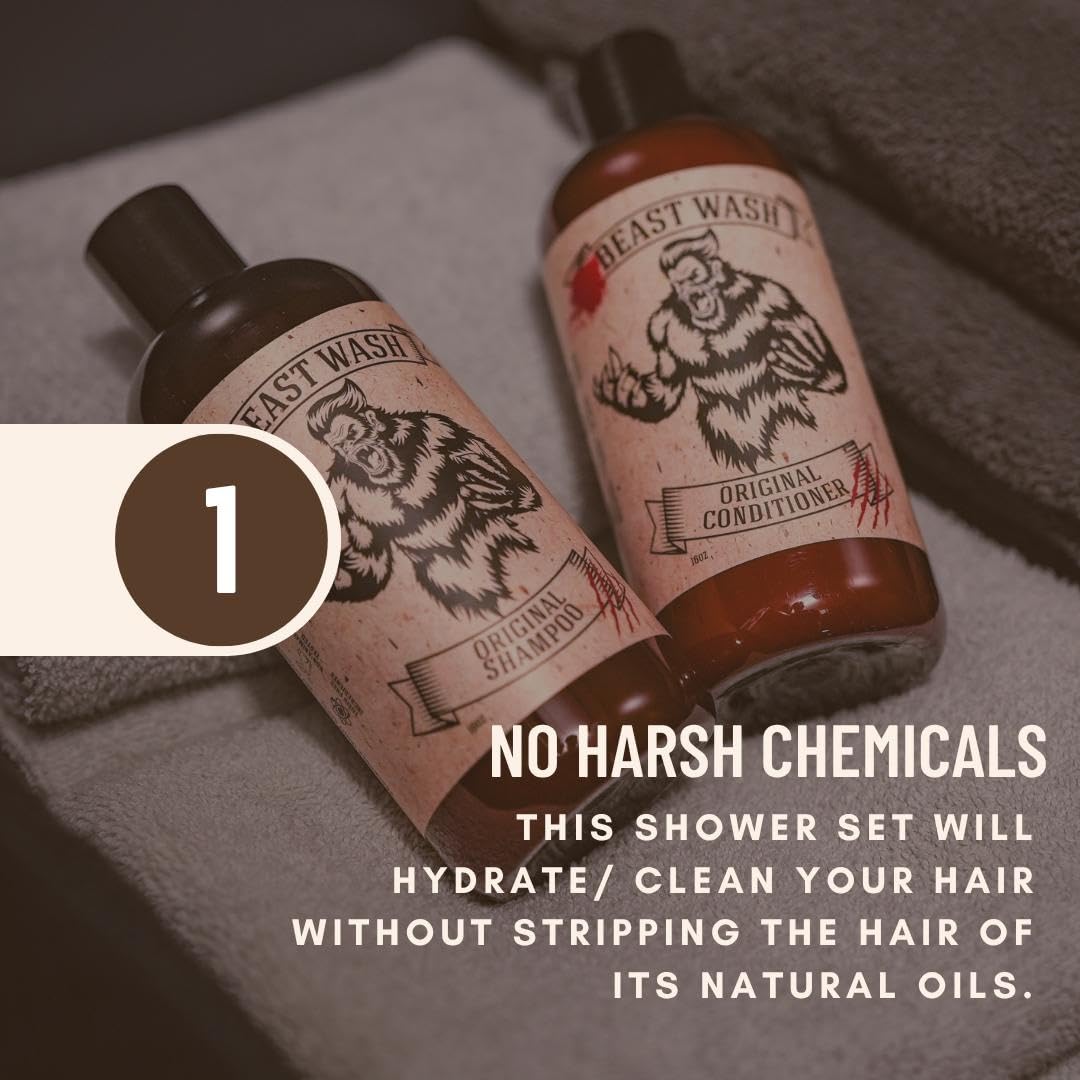 Johnny Slicks Hair Cleaning Kit - Supports Scalp & Hair Hydration - Organic Shampoo & Conditioner - Aloe, Shea Butter & Vitamin E - Original Scent - 2 Beauty & Personal Care Johnny Slicks