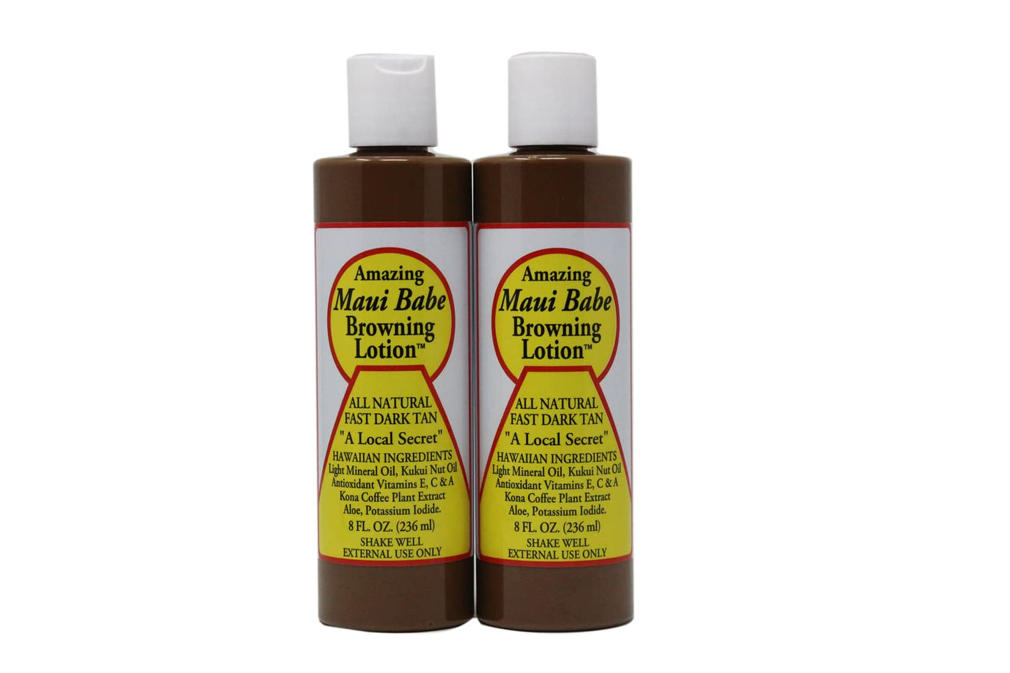 Maui Babe Tanning, Maui Babe Browning Lotion Pack Of 2! Infused With Skin Nourishing Ingredients! All Natural Fast Dark Tan! Promote A Deep, Dark Beauty & Personal Care DELECLE
