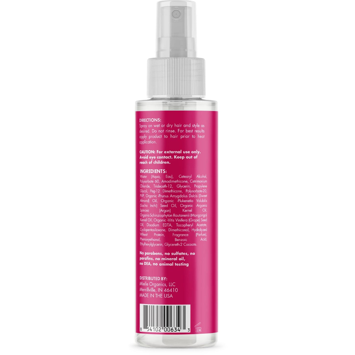 Mielle Mongongo Oil Thermal & Heat Protectant Spray, Protects Hair from Heat Damage, Intense Heat Defense, Curl Pattern Protection, Safe for All Hair Beauty & Personal Care Mielle Organics