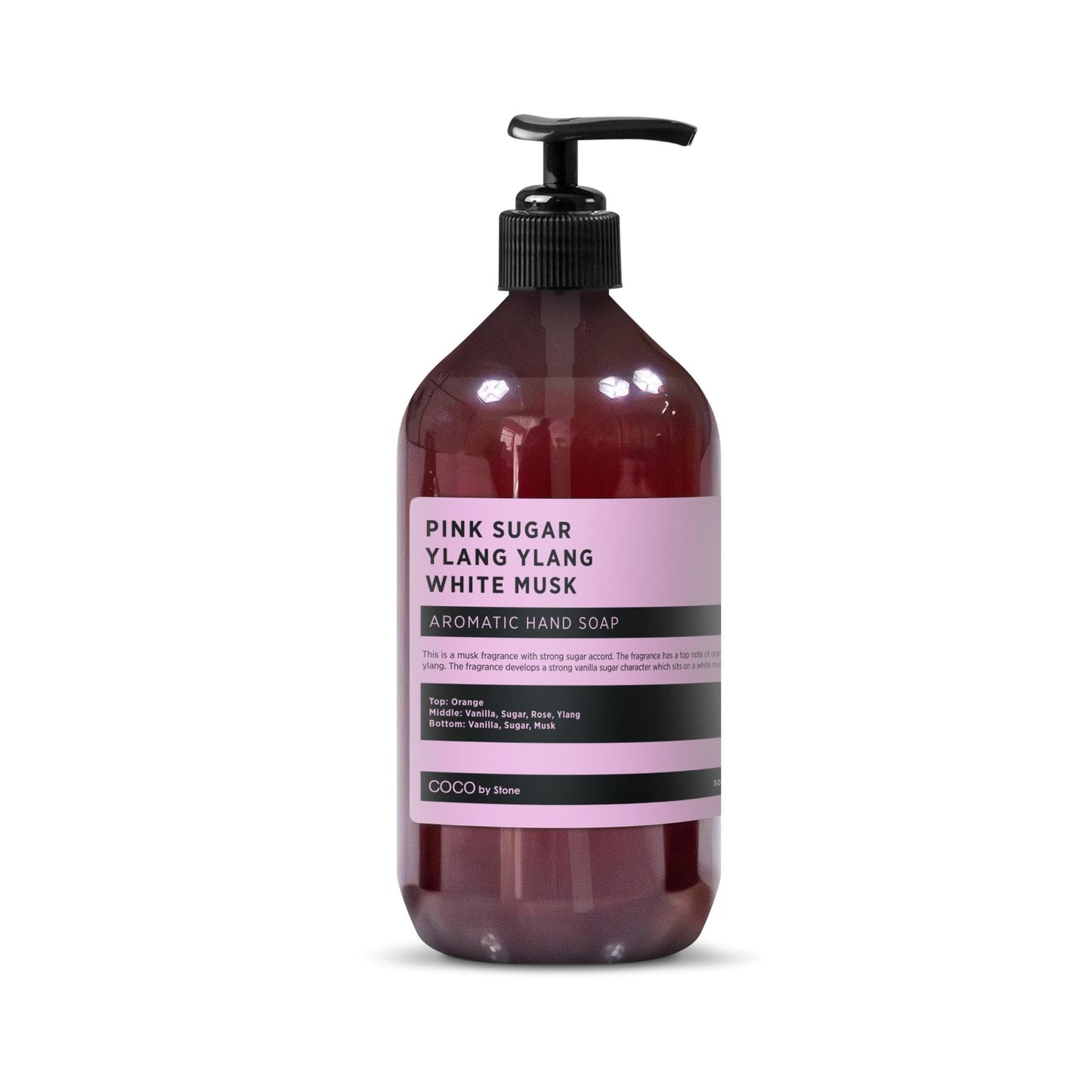 COCO by Stone 16oz Hand Soap (Pink Sugar | Ylang Ylang | White Musk Inspired by VS) - Vegan Castile Soap with Soft Lather and Lasting Sweet Floral Beauty & Personal Care COCO by Stone