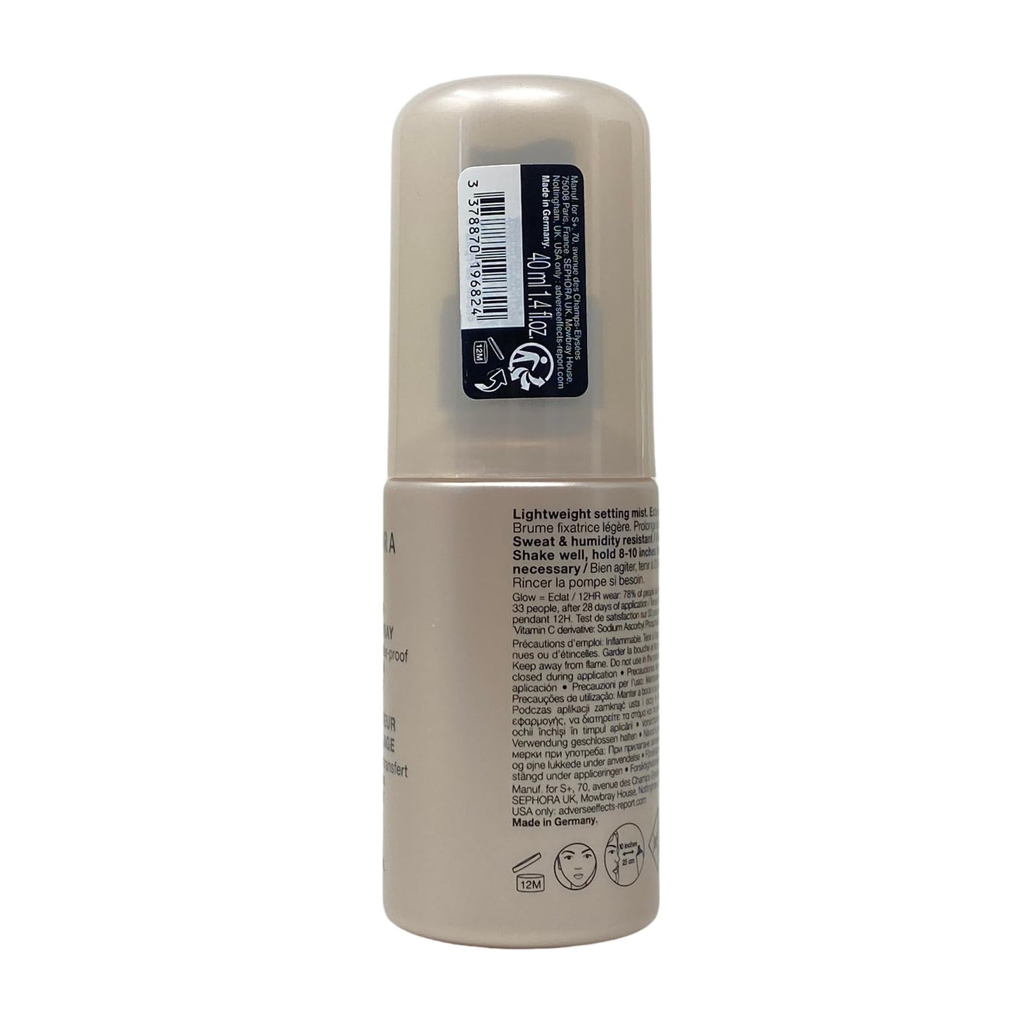 SEPHORA COLLECTION Glow Makeup Setting Spray with Vitamin C 1.4 fl oz / 40 mL Travel Size. Beauty & Personal Care SEPHORA