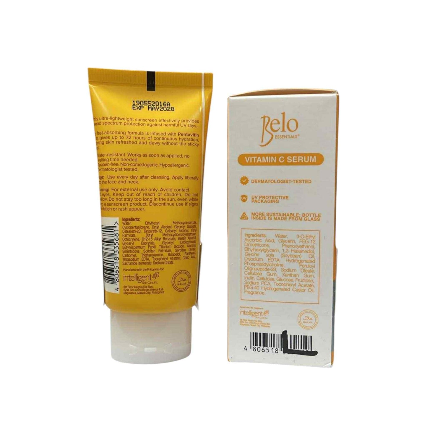 Belo Essentials Vitamin C Serum 30ml + Dewy Sunscreen 30ml Day Bundle Beauty & Personal Care Belo Essentials