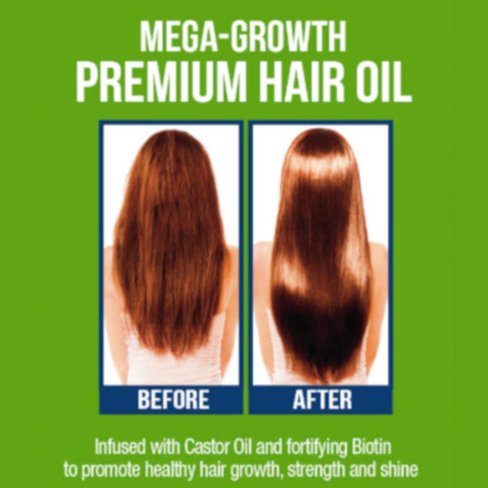 Difeel Premium Castor Plus Biotin - Mega-Growth Premium Hair Oil 2.5 oz. Beauty & Personal Care Difeel