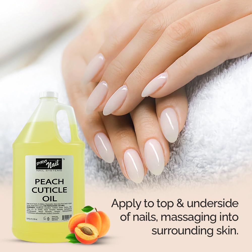 PRO NAIL - Cuticle Revitalizing Oil for Nails, Peach, 128 Oz - Professional Strength, Pedicure and Manicure - Moisturizes and Strengthens Nails Beauty & Personal Care PRO NAIL