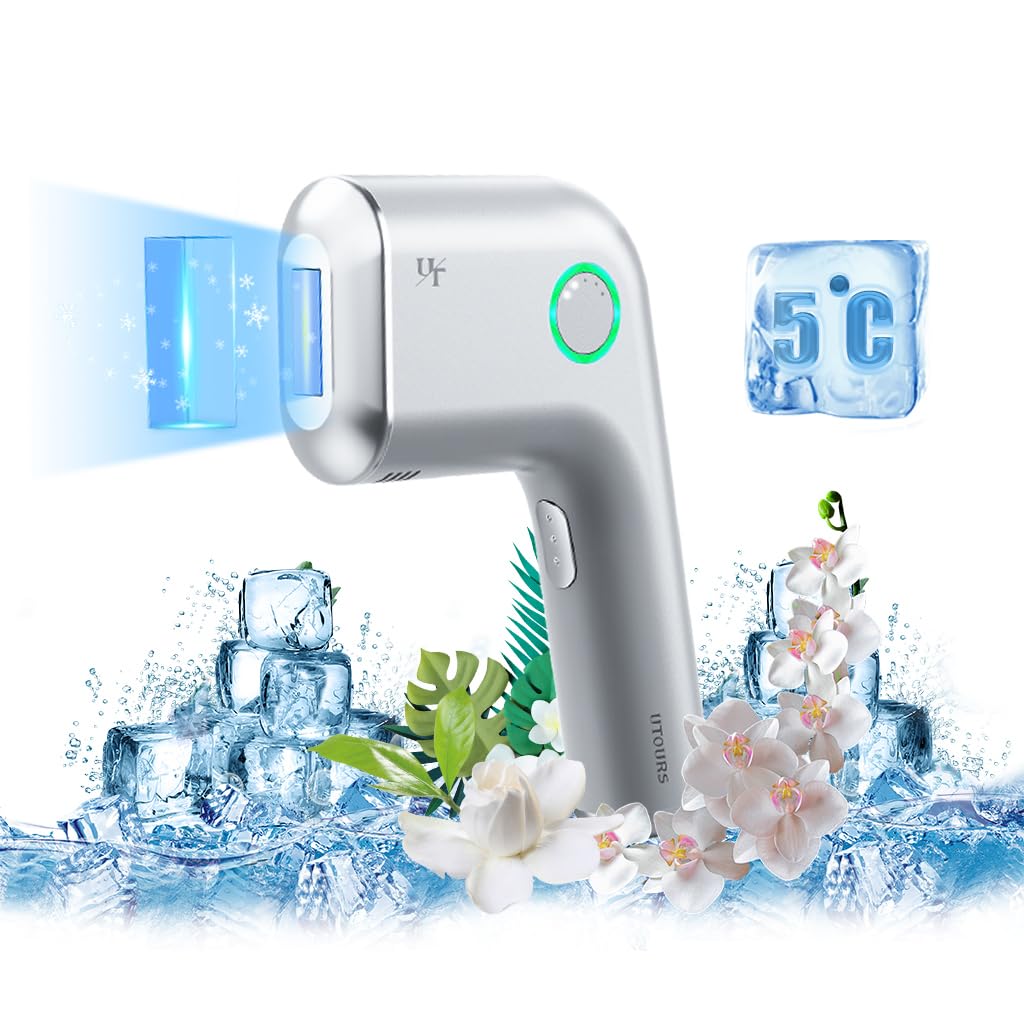 at-Home Hair Removal for Women and Men, DOPI Painless Hair Removal Device with Sapphire Cooling, Safe and Long-Lasting for Reducing in Hair Growth Beauty and Personal Care DOPI