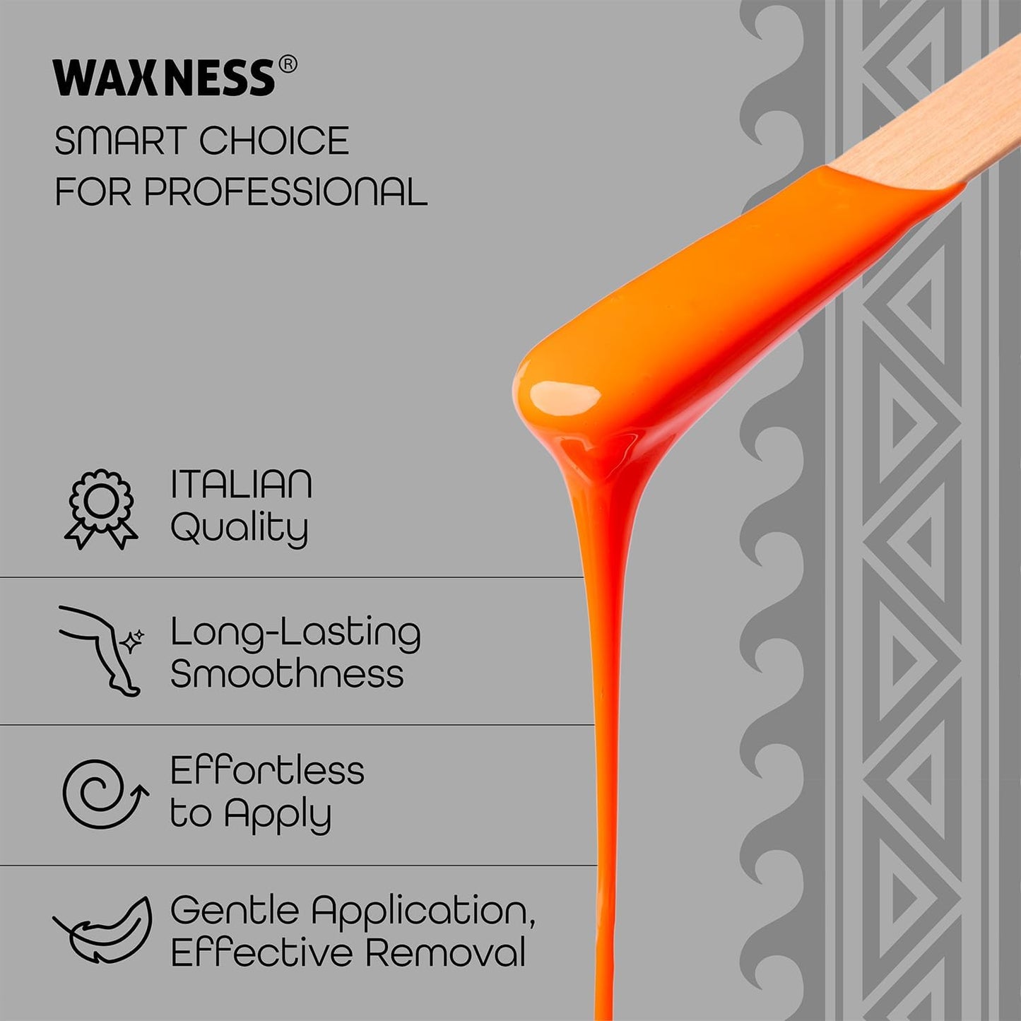 Waxness Tahitian Coral Hard Wax Beads Bulk 22 lb (10 kg) - Creamy Texture with Strong Grip for Bikini & Coarse Hair, For Sensitive Skin, Salon Use Beauty and Personal Care Waxness