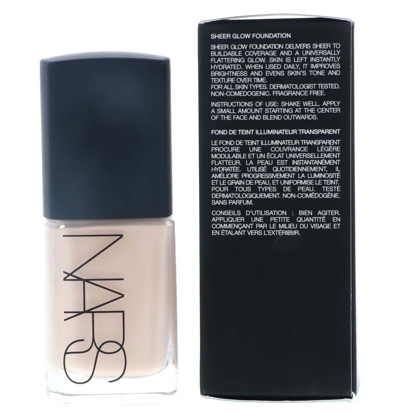 NARS Sheer Glow Foundation - Mont Blanc (Light 2 - Light w/Pink Undertone) 30ml/1oz Beauty & Personal Care NARS