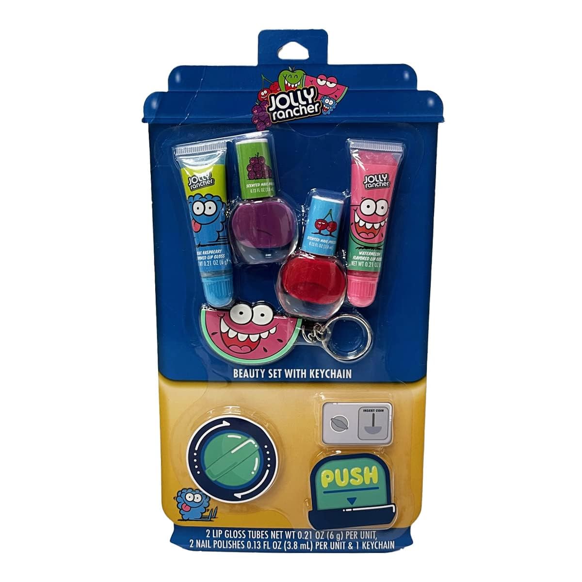 Taste Beauty Jolly Rancher Candy Machine Lip Gloss Nail Polish Beauty Set Beauty & Personal Care Taste Beauty
