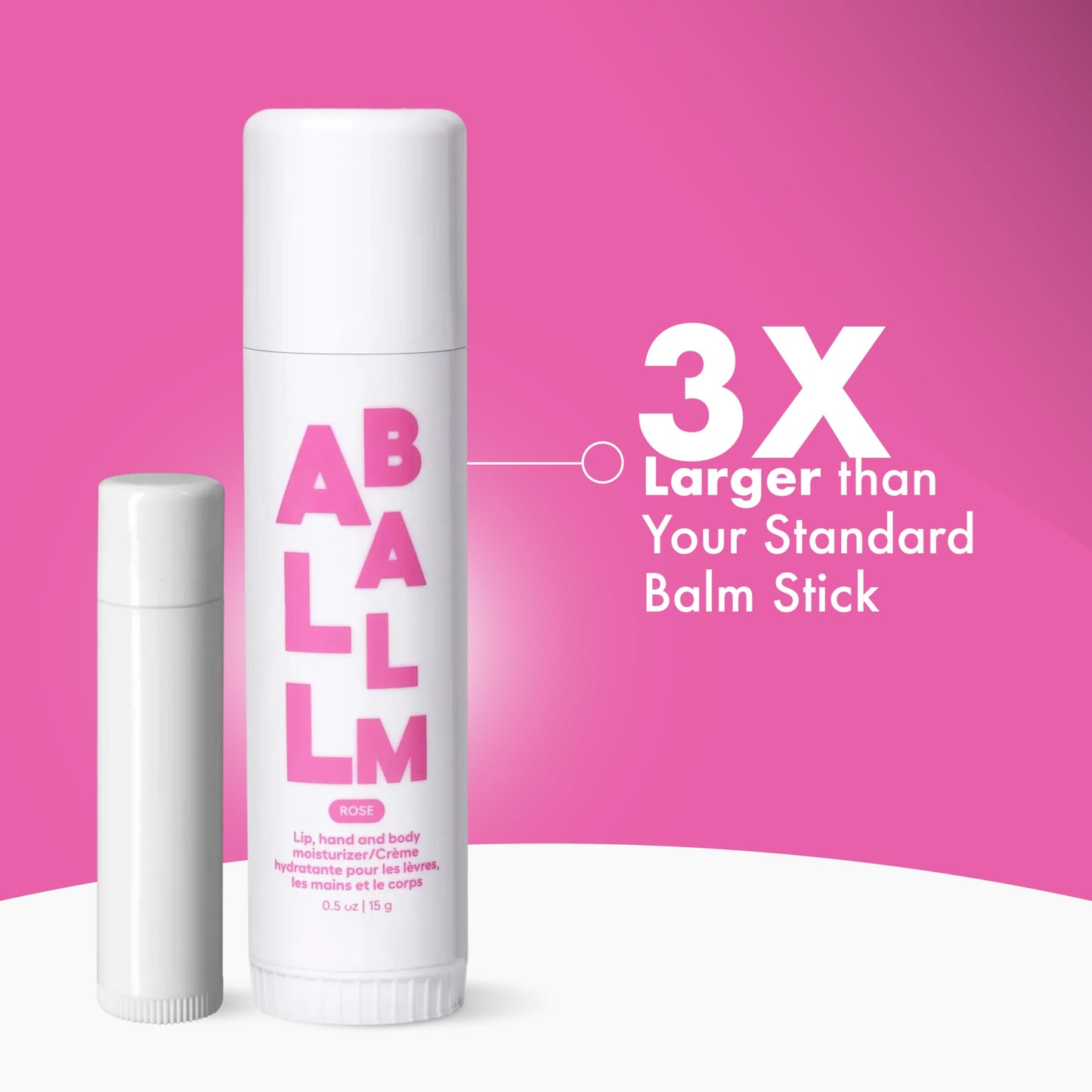 Zizia Rose Giant Multi All Balm Stick - Moisturizing and Hydrating Stick for Lips, Hands & Body - with Shea Butter, Jojoba Oil, Aloe Vera, Calendula Beauty and Personal Care Zizia Botanicals