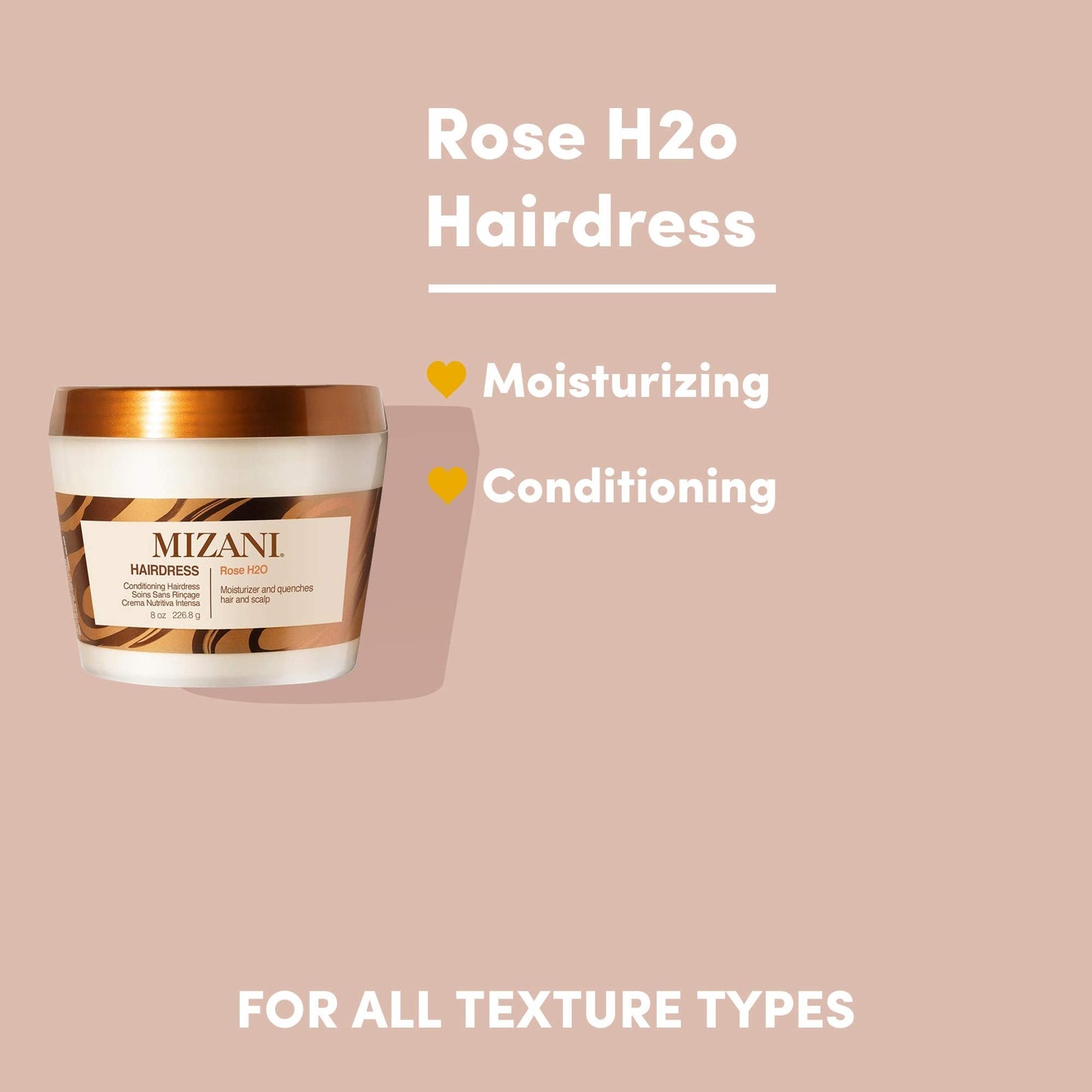 Mizani Hairdress Rose H2O - Conditioning Hairdress, Relieves Itchy Scalps For All Hair Types Beauty & Personal Care Mizani