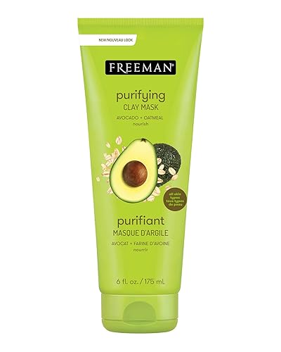 Freeman Feeling Beautiful Facial Clay Masque Avocado & Oatmeal 6 oz Beauty & Personal Care Freeman
