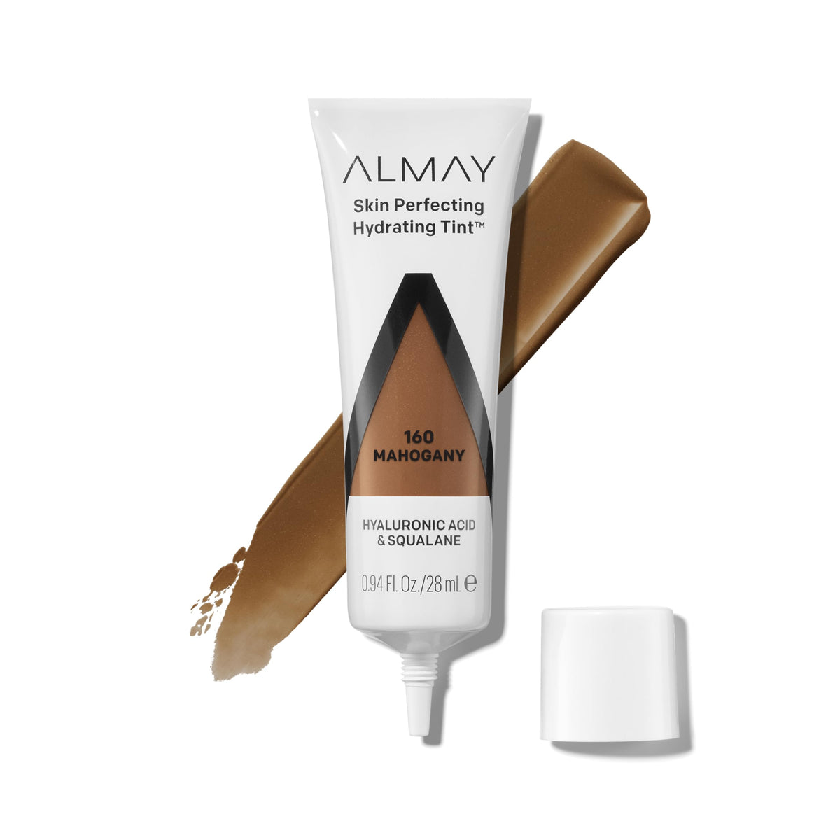 Almay Skin Perfecting Hydrating Tint Foundation, 160 Mahogany, 0.94 fl oz