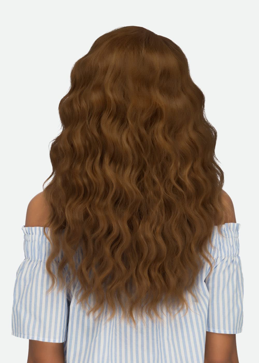 Vivica A. Fox Amore Mio Collection 22? Layered Loose Deep Wave with Front Bang High Heat Synthetic Hair - AW-KATRINA (FS4/27)