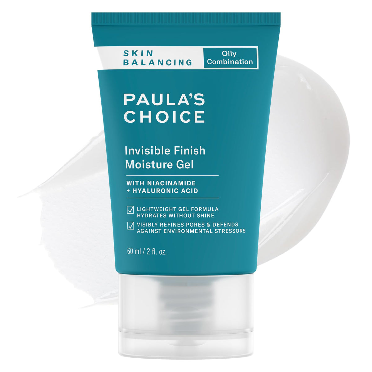 Paula's Choice SKIN BALANCING Invisible Finish Gel Face Moisturizer with Niacinamide & Hyaluronic Acid, Lightweight Face Gel Cream for Large Pores Beauty & Personal Care Paula's Choice