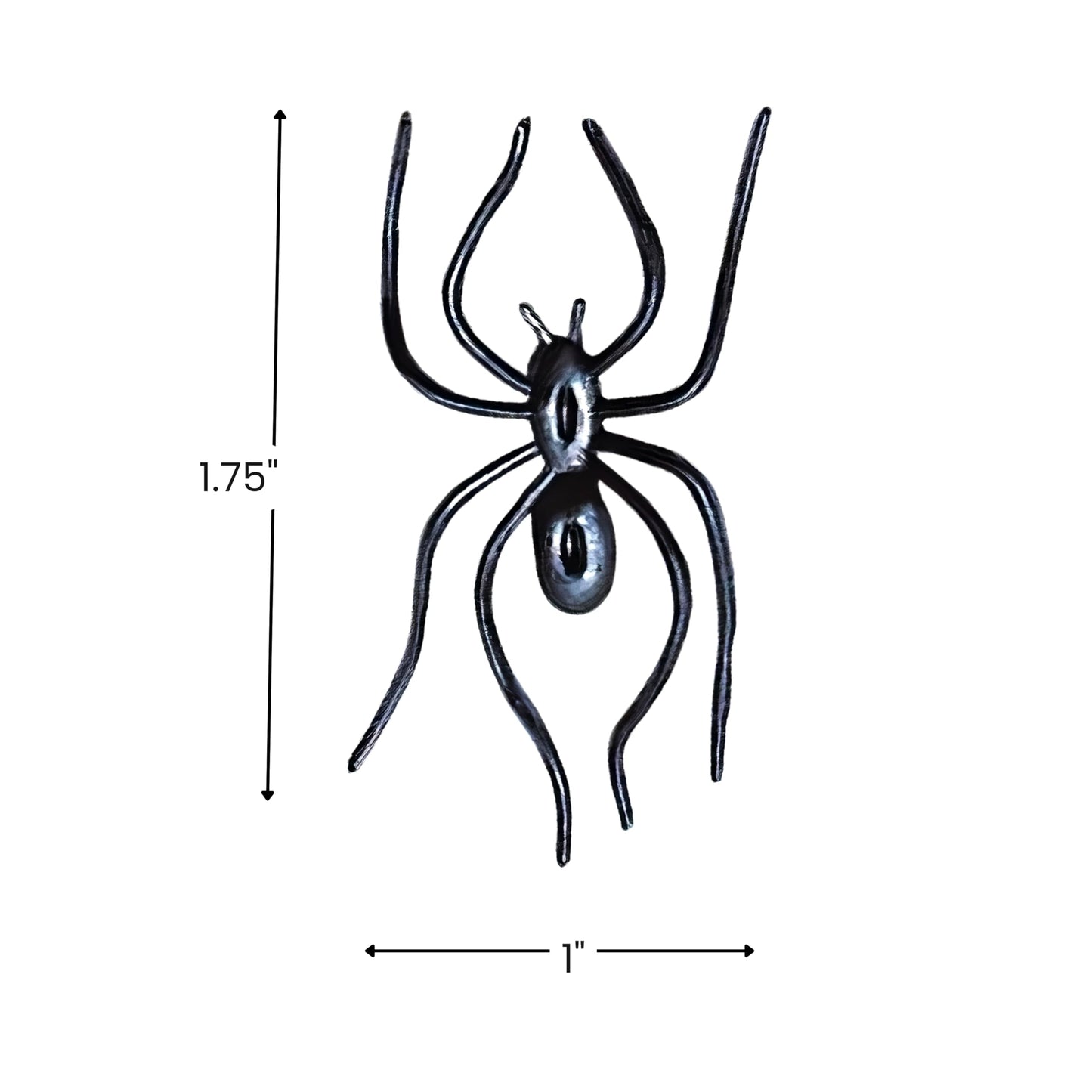 Clip On Realistic Black Plastic Spiders - 1.75" x 1" (Pack of 24) - Perfect for Party Decor & Halloween Pranks, Creepy Crawly Fun Beauty & Personal Care Amscan