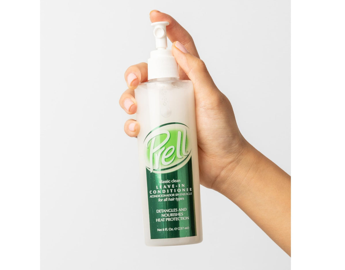 Prell Classic Clean Leave-In Conditioner - Detangles, Nourishes & Protects with Lightweight Heat Defense | 8 fl oz