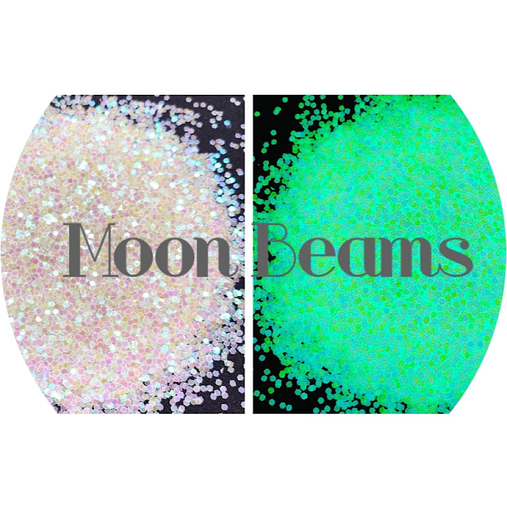 Yellow White Glow in the Dark Glitter | Craft Glitter | Glitter for Arts & Crafts | Tumblers | Cosmetics | Nails | Epoxy Resin Art | Slime | DIY | Beauty & Personal Care Glitter Heart Co.