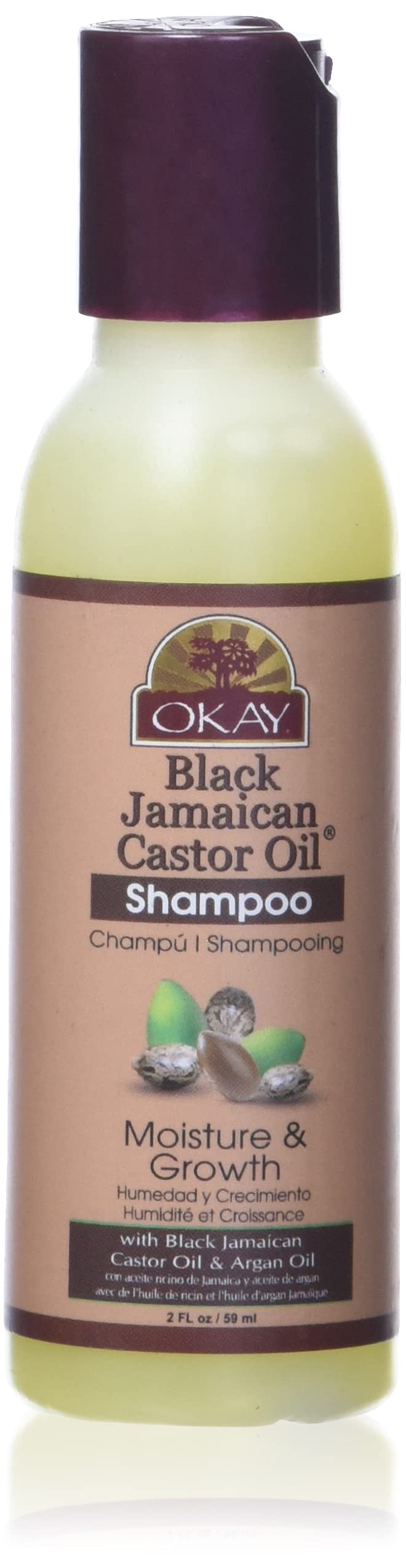 OKAY BLACK JAMAICAN CASTOR OIL MOISTURE GROWTH SHAMPOO 2oz/59ml Beauty & Personal Care OKAY