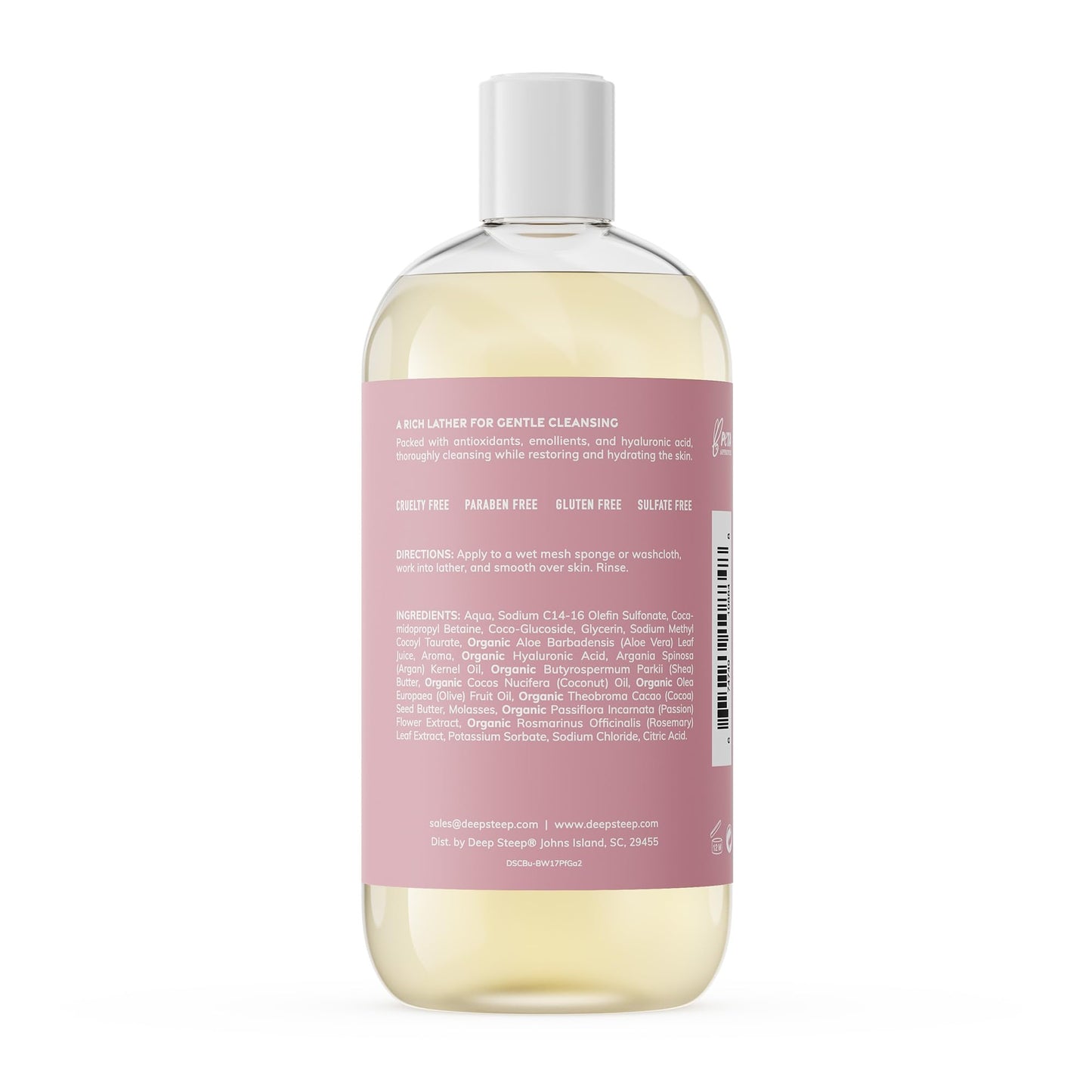 Deep Steep Passion Fruit Guava Body Wash, Hydrating Shower Gel with Hyaluronic Acid & Shea Butter for Sensitive Skin, Bodywash for Women & Men, 17 Fl Beauty & Personal Care Deep Steep