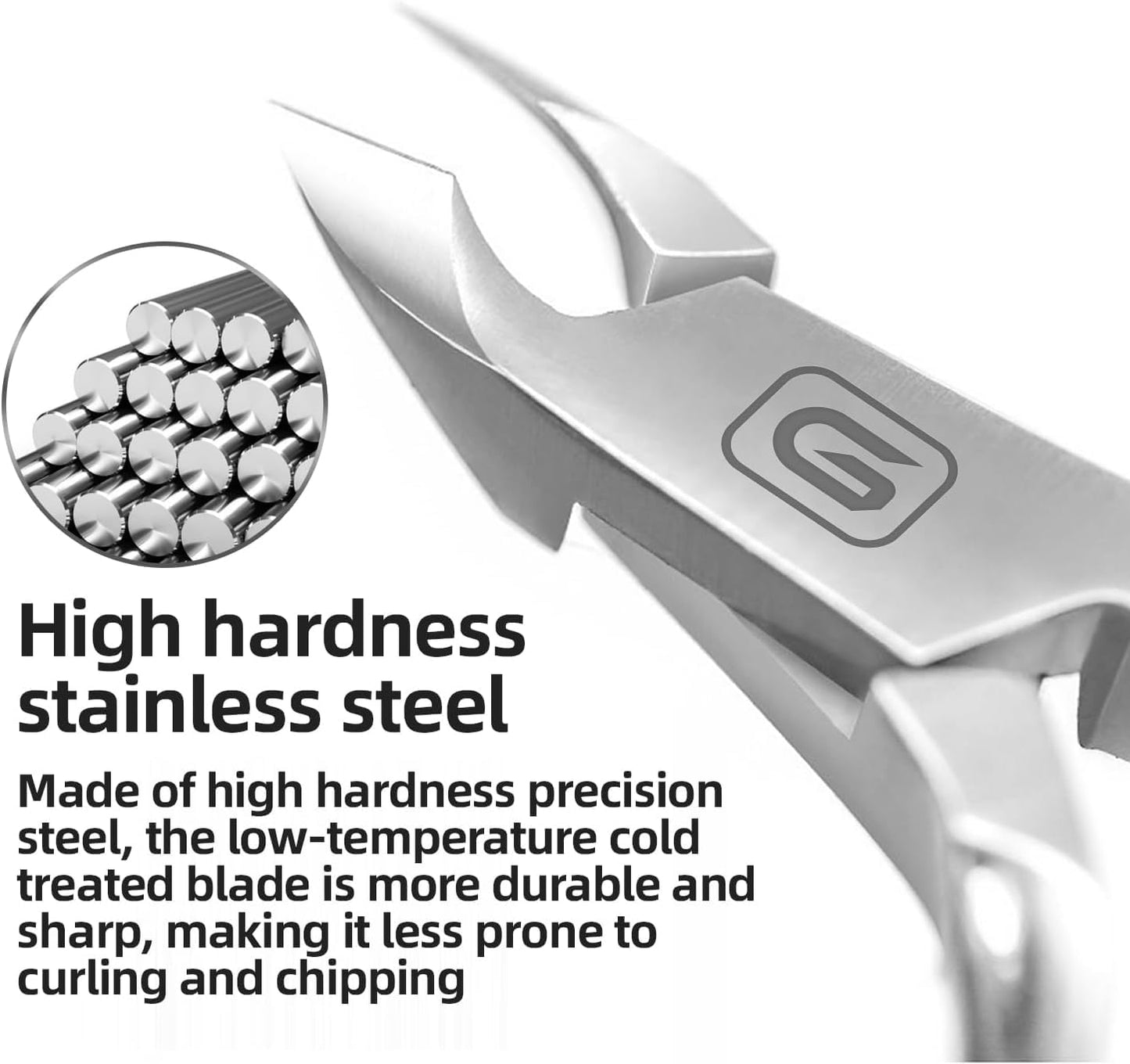 Cuticle Trimmer 3/4 Jaw Extremely Sharp Cuticle Nippers Scissors Stainless Steel Clippers Cutter Remover Pedicure Manicure Nail Tool, cuticle pusher Beauty and Personal Care Gubonwer