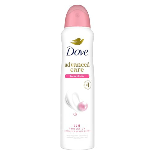 Dove Advanced Care Antiperspirant Deodorant Spray Beauty Finish To help skin barrier repair after shaving by boosting skin's ceramide levels 72-hour Beauty and Personal Care Dove