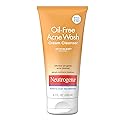 Neutrogena Oil-Free Acne Face Wash Cream Cleanser with 2% Salicylic Acid Acne Treatment, Non-Comedogenic & Gentle Daily Facial Cleanser for Acne-Prone Beauty & Personal Care Neutrogena