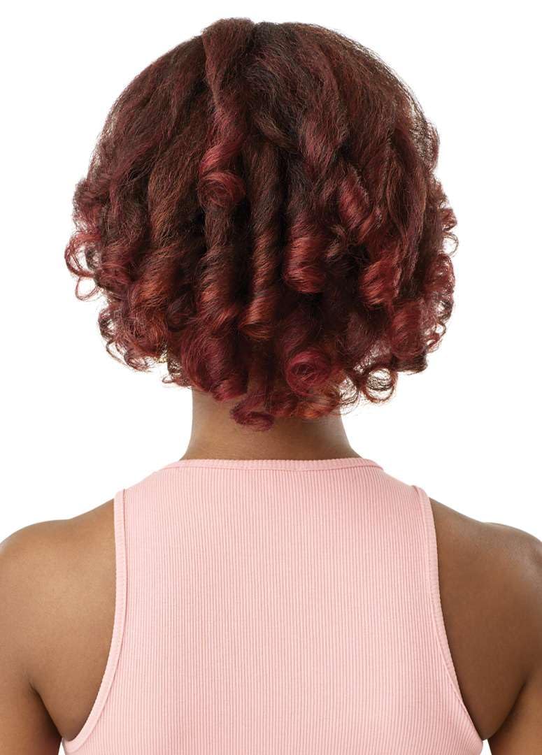 Outre Pretty Quick - Drawstring Pony - Kinky Curly 12" (OFF BLACK 1B)