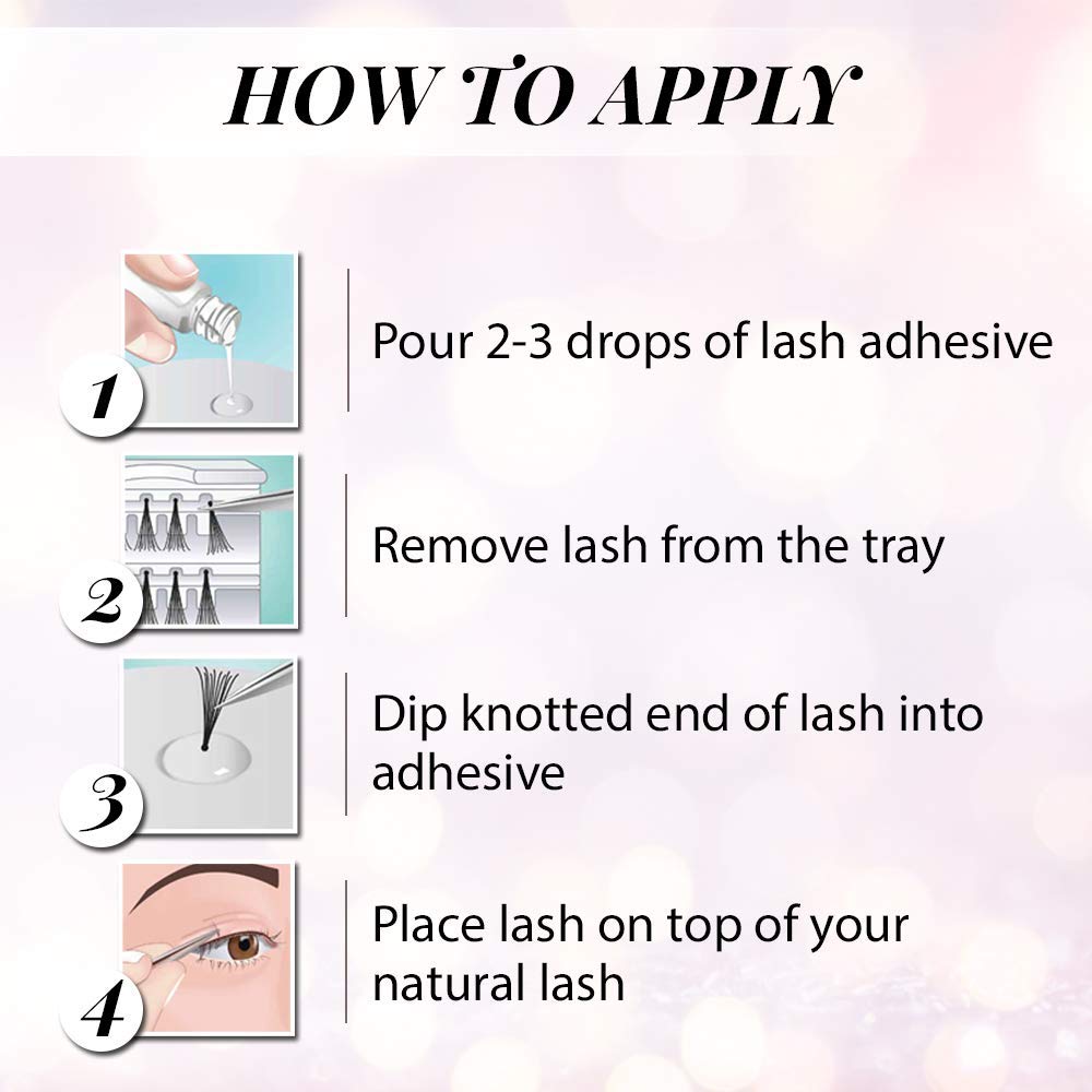 Ardell LashTite Lash Adhesive, Clear, Waterproof Lash Glue Long-Lasting, Strong Hold Eyelash Glue for Individual Lashes, 0.75 fl oz