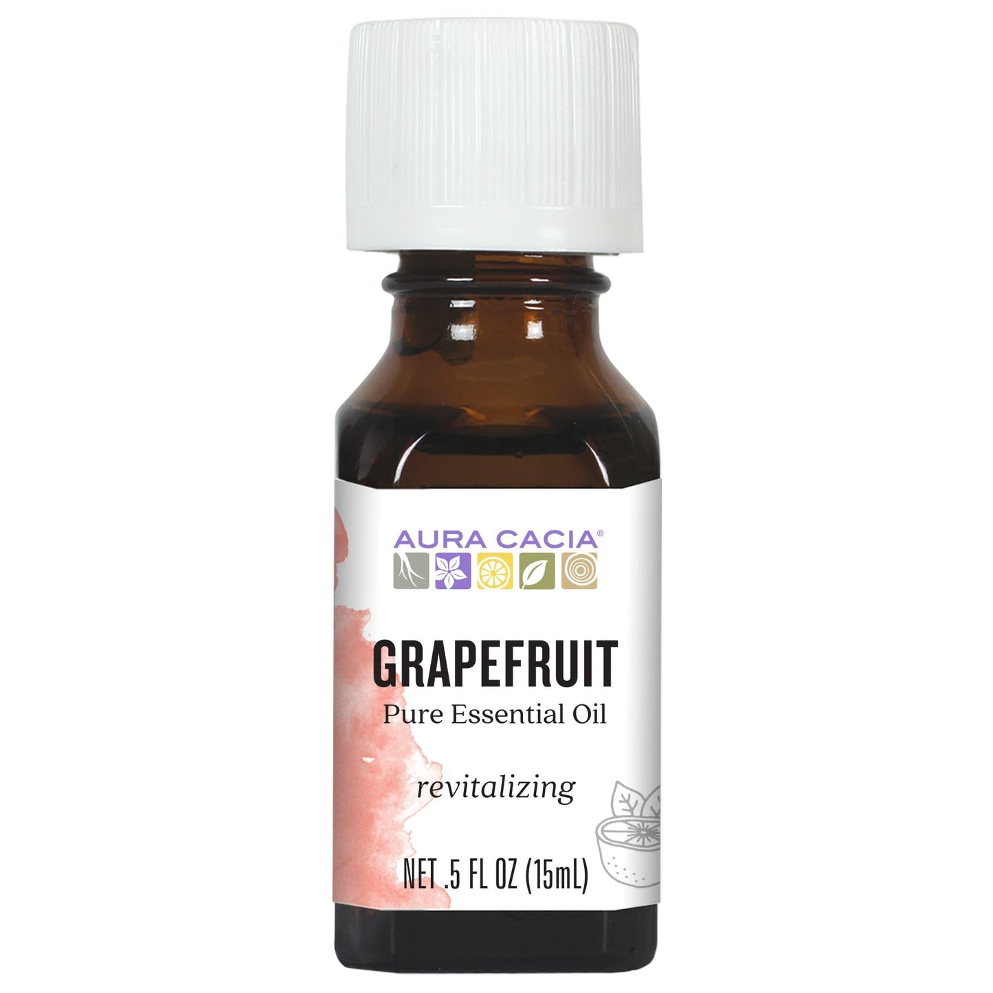 Aura Cacia Grapefruit Essential Oil 0.5 fl. oz. Beauty and Personal Care Aura Cacia