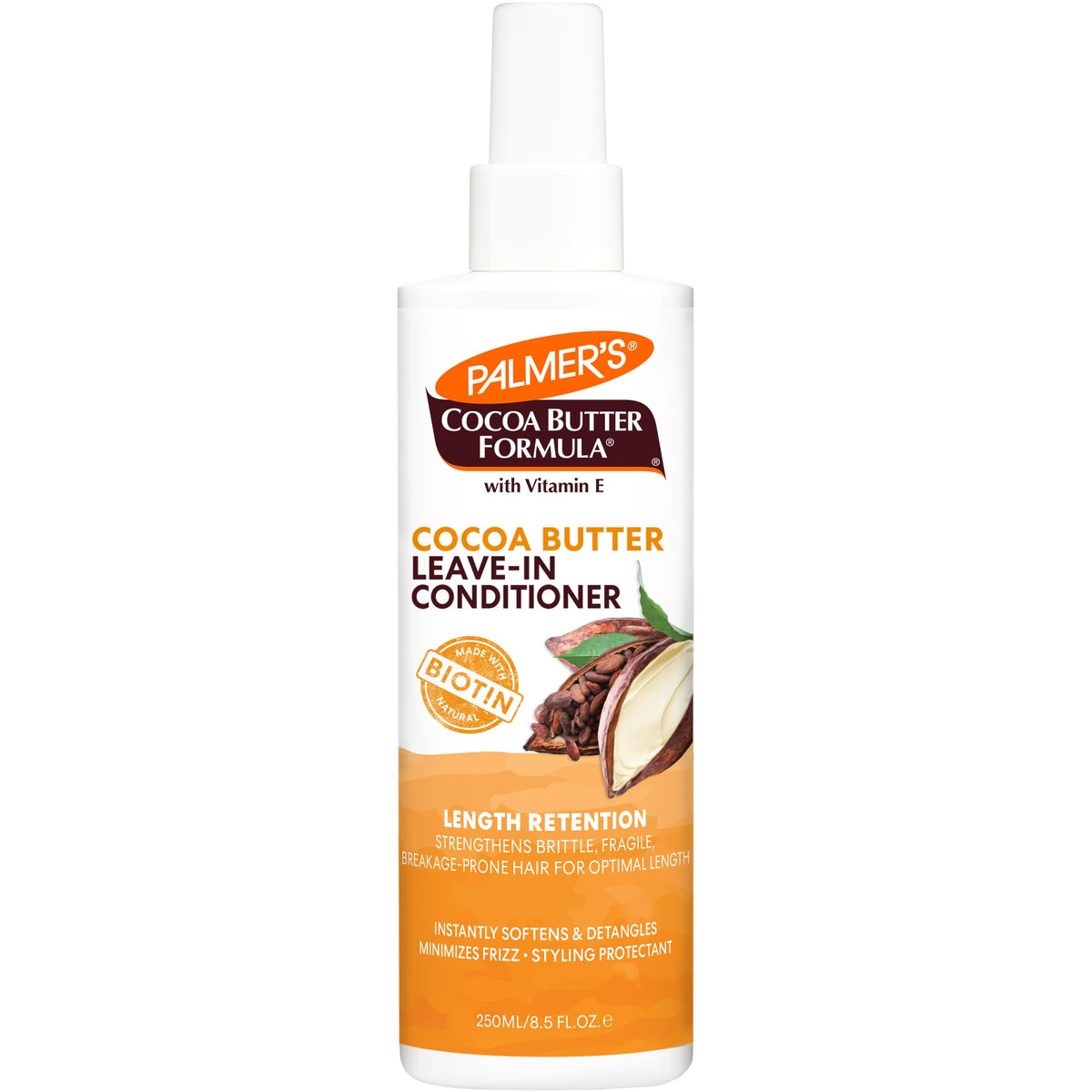 Palmer's Cocoa Butter & Biotin Length Retention Leave-In Conditioner, Strengthen, Minimize Frizz and Detangle Hair, Suitable for All Curly Hair Beauty & Personal Care Palmer's