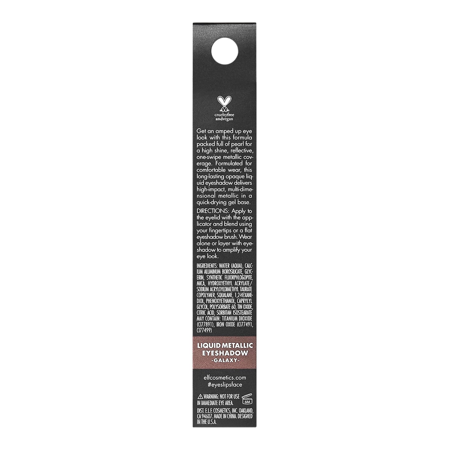 e.l.f. Liquid Metallic Eyeshadow, Quick-Drying, Long-Lasting, Gel-Based Formula For One-Swipe Pigmented Coverage, Vegan , Galaxy Beauty & Personal Care e.l.f.