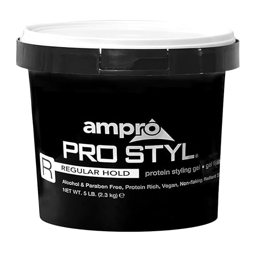 AmPro Pro Styl Styling Gel - Protects and Strengthens Your Strands - Non-Flaking, Alcohol Free, Vegan Formula - Flexible, Touchable Hold for All Hair Beauty & Personal Care AmPro