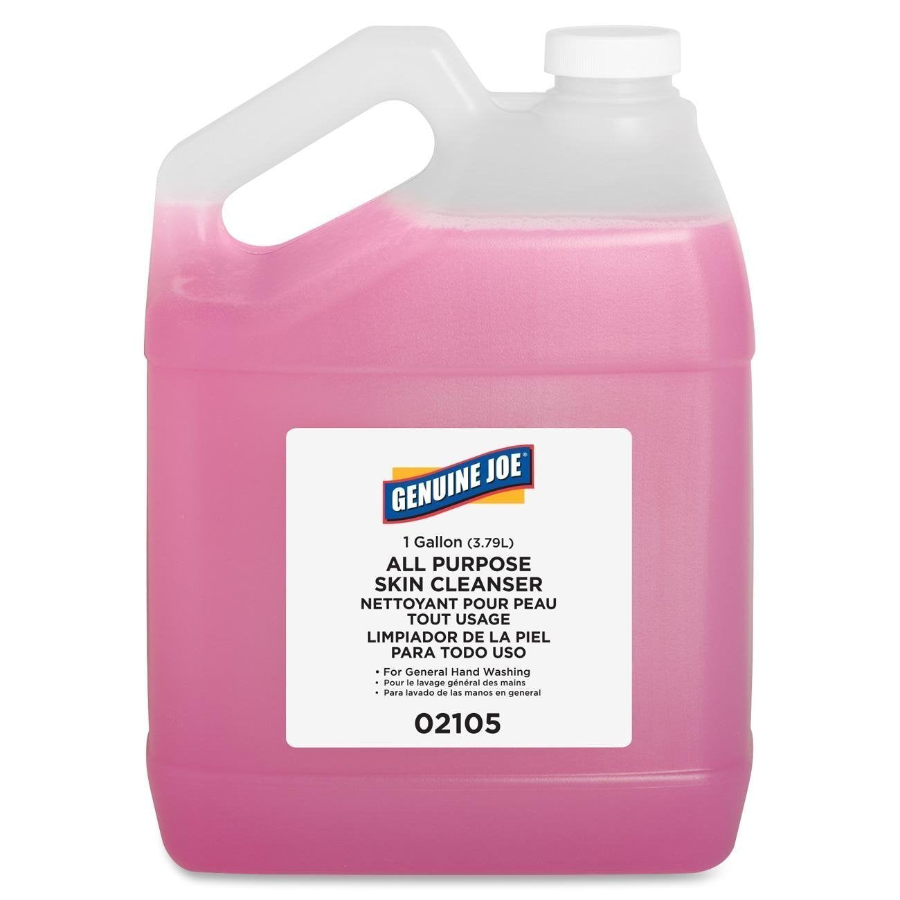 Genuine Joe Liquid Hand Soap with Skin Conditioner, Pink, 1 Gallon, 4 Pack Beauty & Personal Care Genuine Joe