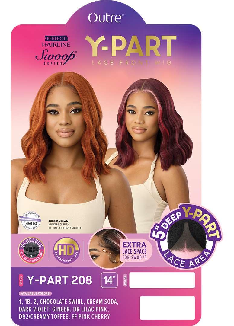 Outre Lace Front Wig - Perfect Hair Line - Swoop Series Y-Part 208 (CREAM SODA)