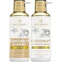 Coconut Shampoo and Conditioner Set - Sulfate Free and Paraben Free Intense Moisturizing Treatment with Jojoba - For Hydrating Your Scalp Beauty & Personal Care NATURAVIS