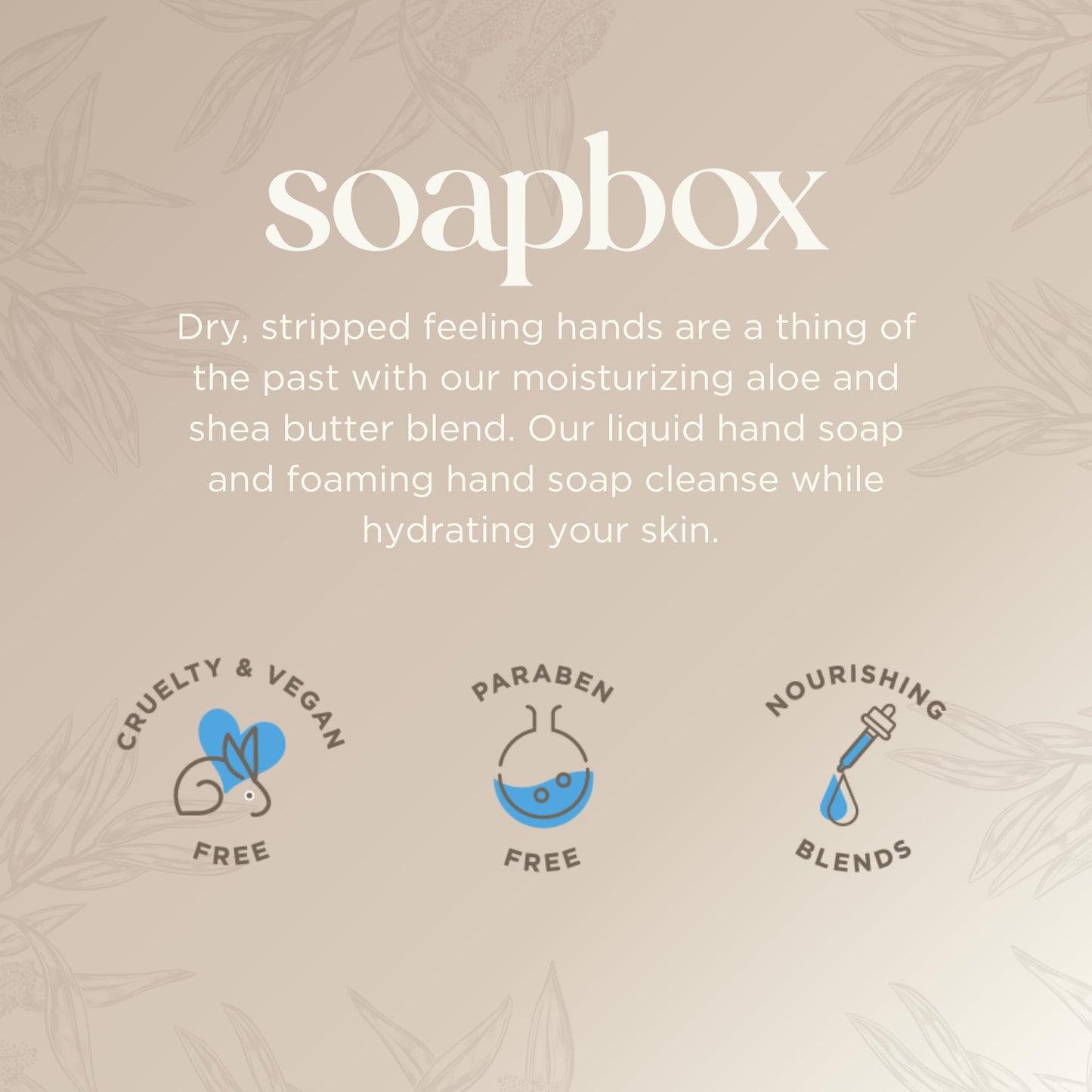 Soapbox Vanilla Bean Liquid Hand Soap Refill, Moisturizing Hand Wash - Gentle Cleanser for Hands - Clean Ingredients Free of Harsh Chemicals Beauty and Personal Care Soapbox