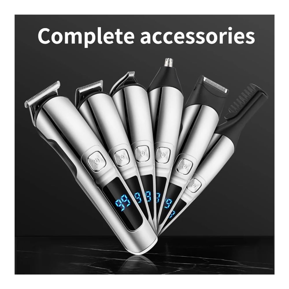 EWKYLSEM Men Hair Trimmer Set Face Body Beard Clipper Waterproof Electric Cutting Machine Grooming Kit Haircut Beauty and Personal Care EWKYLSEM
