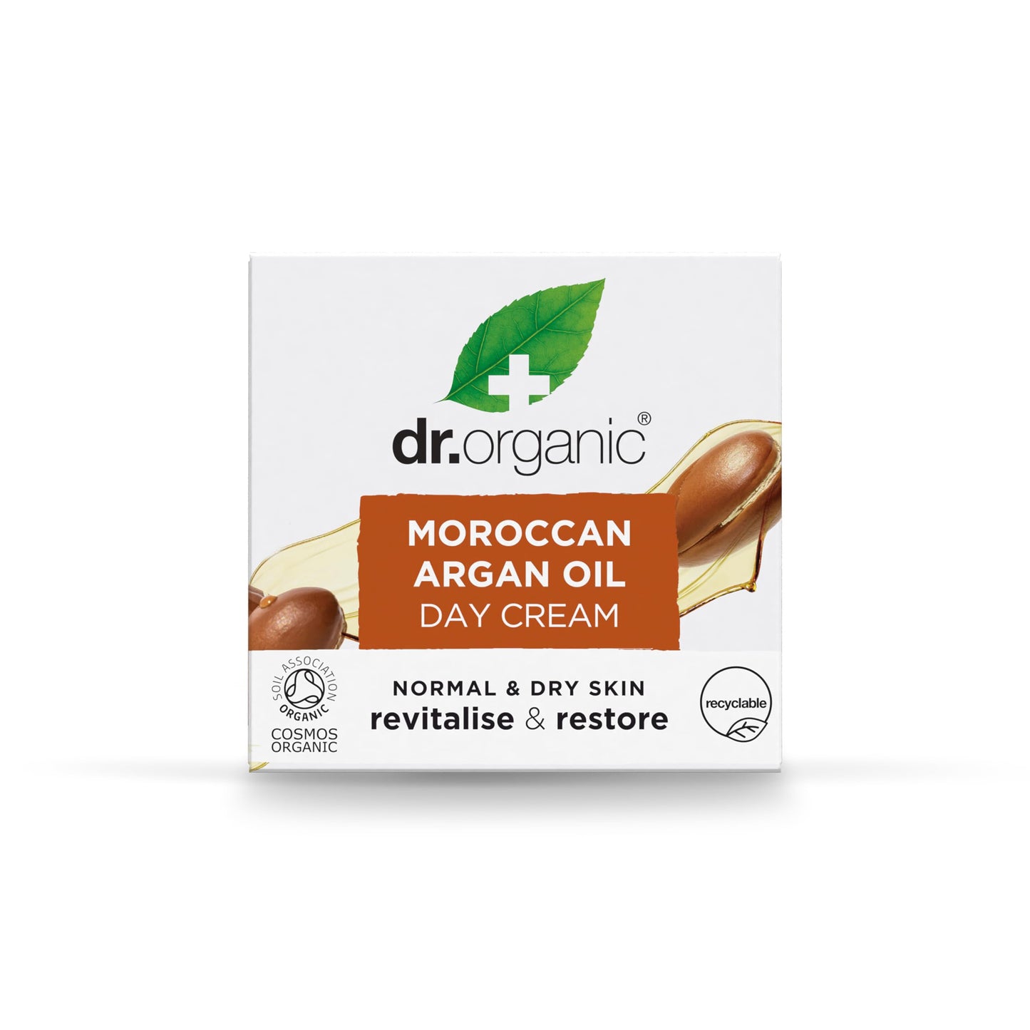Dr. Organic Moroccan Argan Oil Day Cream | Nourishing Day Therapy Cream, For Normal to Dry Skin, Revitalizing, Vegan, Certified Organic, Curelty-Free Beauty & Personal Care Dr. Organic