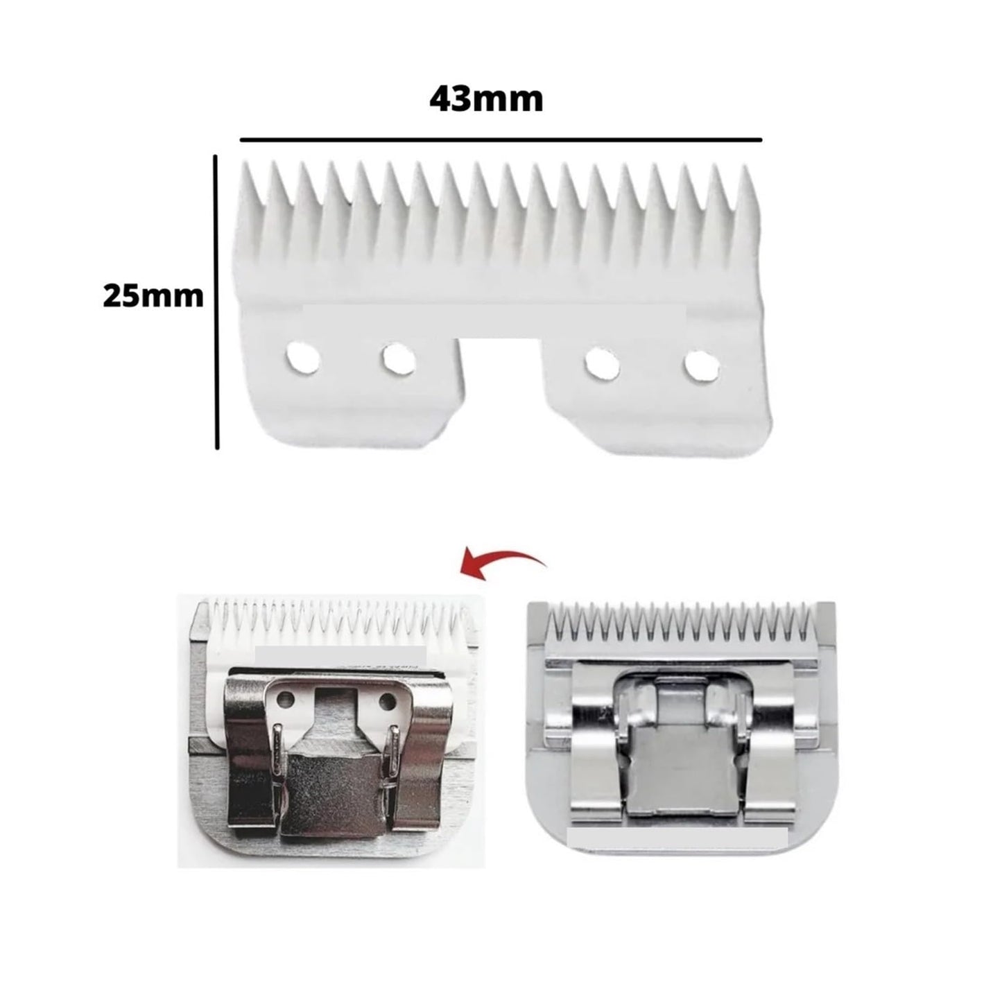 10pcs/lot 18 Teeth Ceramic Cutter Blade Hair Clipper Cutters Beauty and Personal Care CUBATR