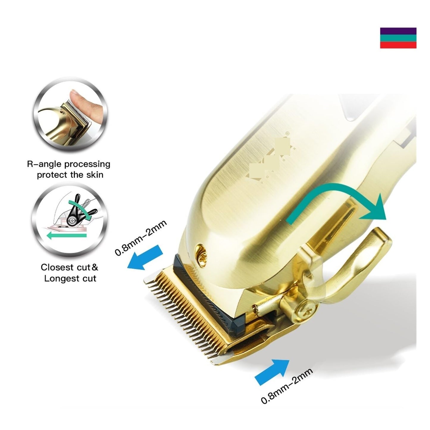 Razors Hair Clipper Hair Trimmer for Men Hair Cutting Machine Beard Trimmer Profesional Cordless Haircut Machine Rechargeable(Gold Without Box) Beauty and Personal Care EWKYLSEM