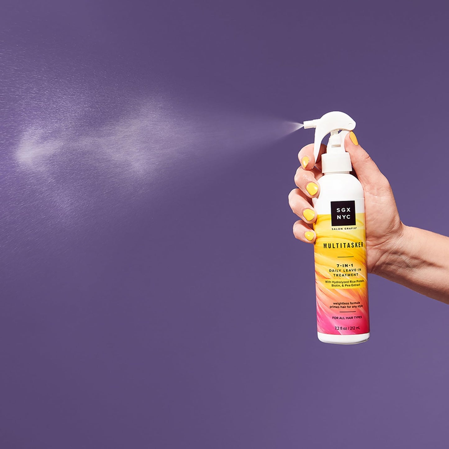 SGX NYC The Multitasker 7-in-1 Daily Leave-In Treatment - Heat Protection Spray for Hair - Leave In Conditioner Spray with Biotin - 2 pc Beauty & Personal Care SGX NYC