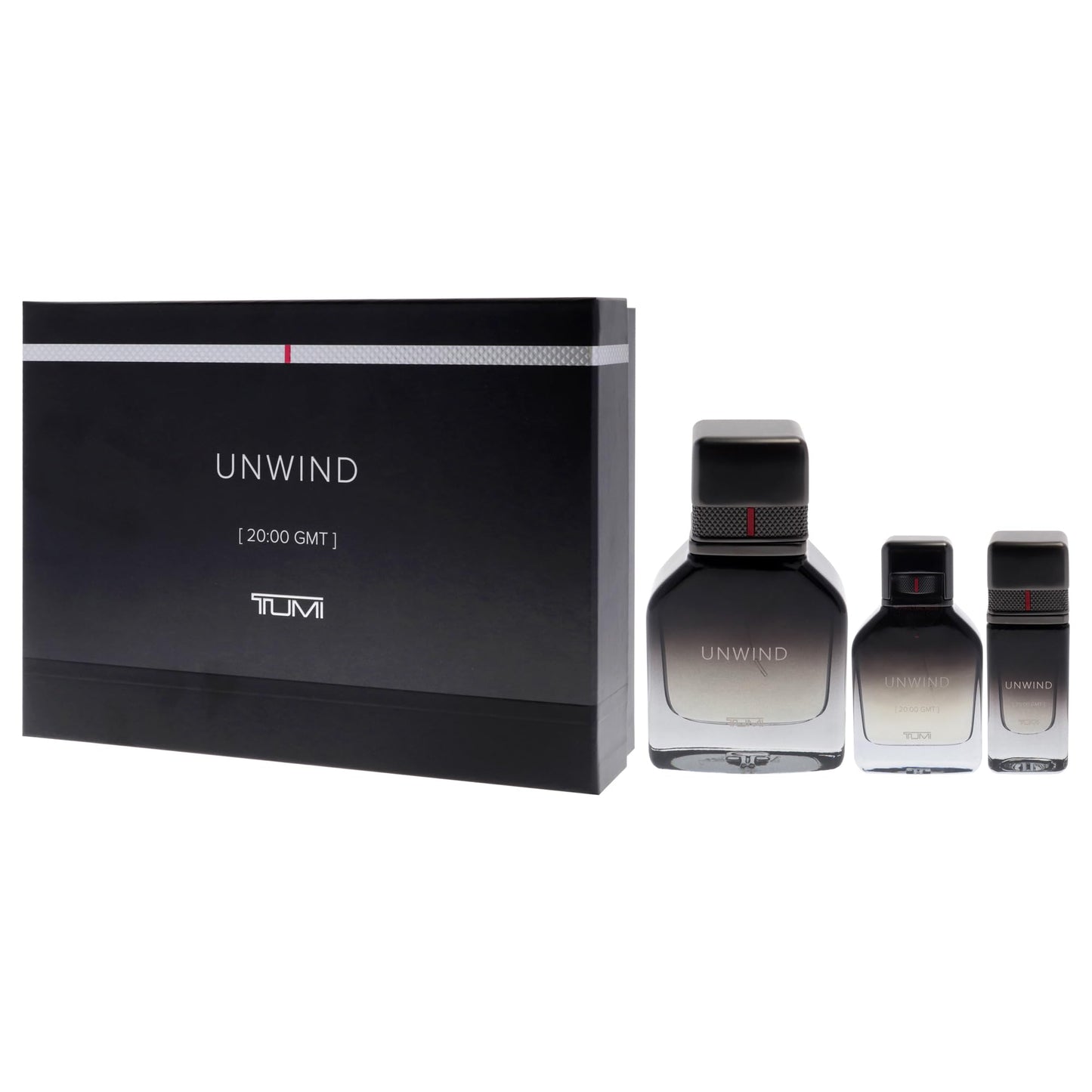 Unwind by Tumi for Men - 3 Pc Gift Set 3.4oz, 1oz, 0.5oz - EDP Sprays Beauty & Personal Care TUMI