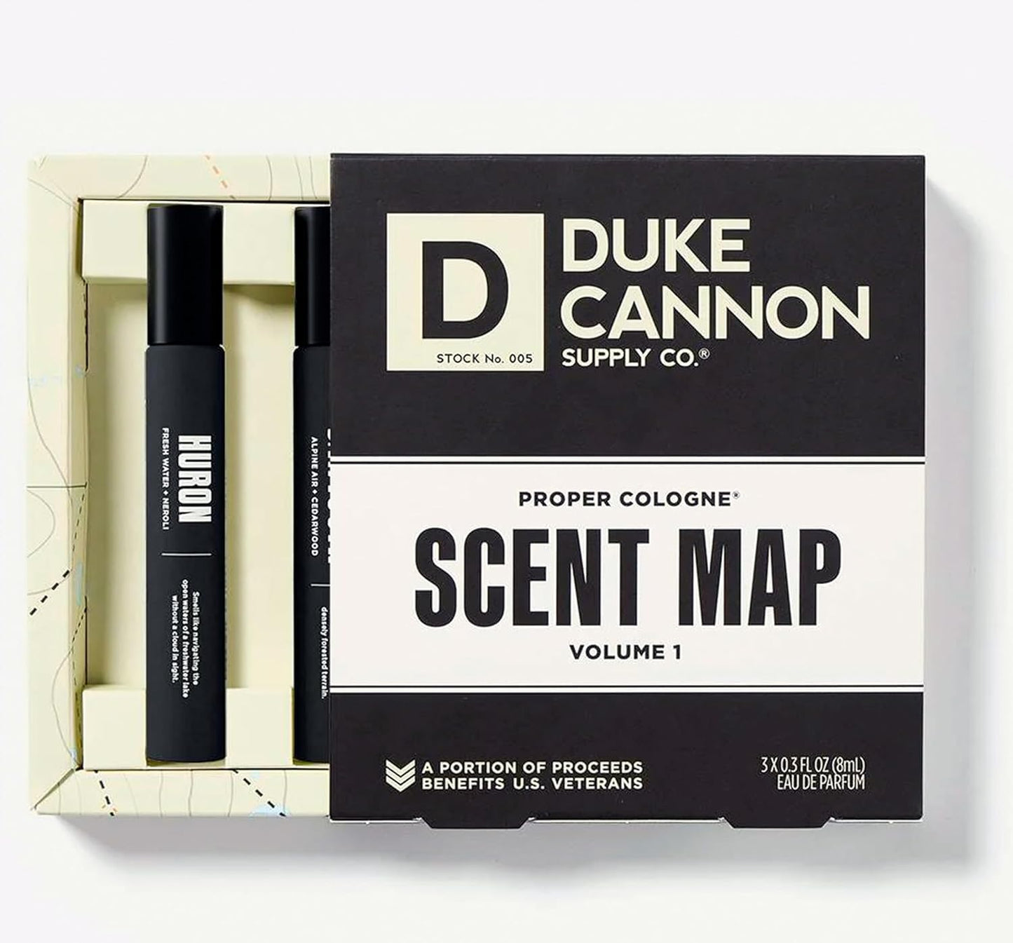 Duke Cannon Supply Co. Proper Cologne, 1.7 Fl Oz - Eau de Parfum for Men (0.9 Fl Oz, Sawtooth,Huron,Midway) Beauty & Personal Care Duke Cannon Supply Co.