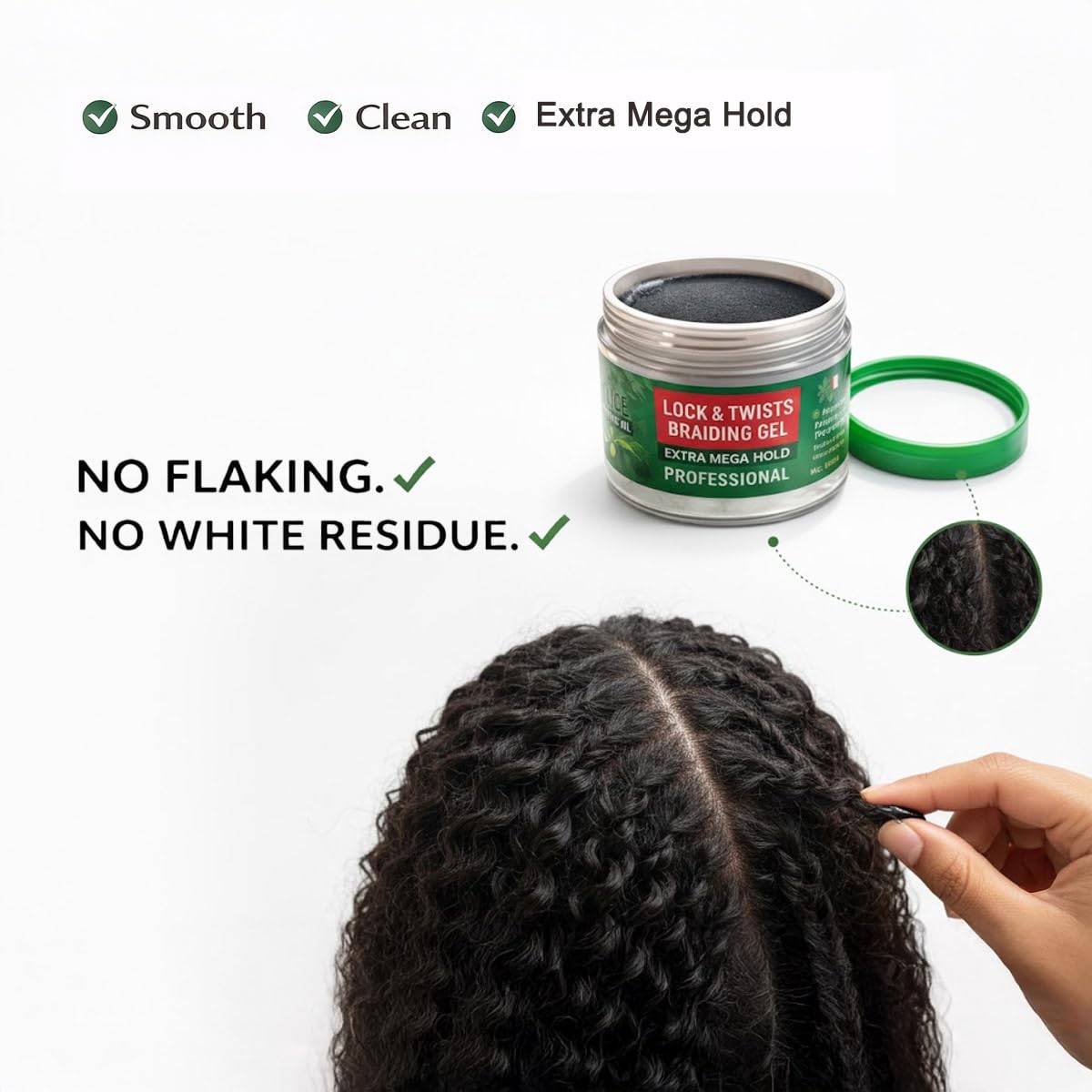 Dr Girls Super Grow Loc & Twists Braiding Conditioning Gel/9.8oz/ Extra Mega Hold (Avocado + Tea Tree) Beauty & Personal Care R&B Collection