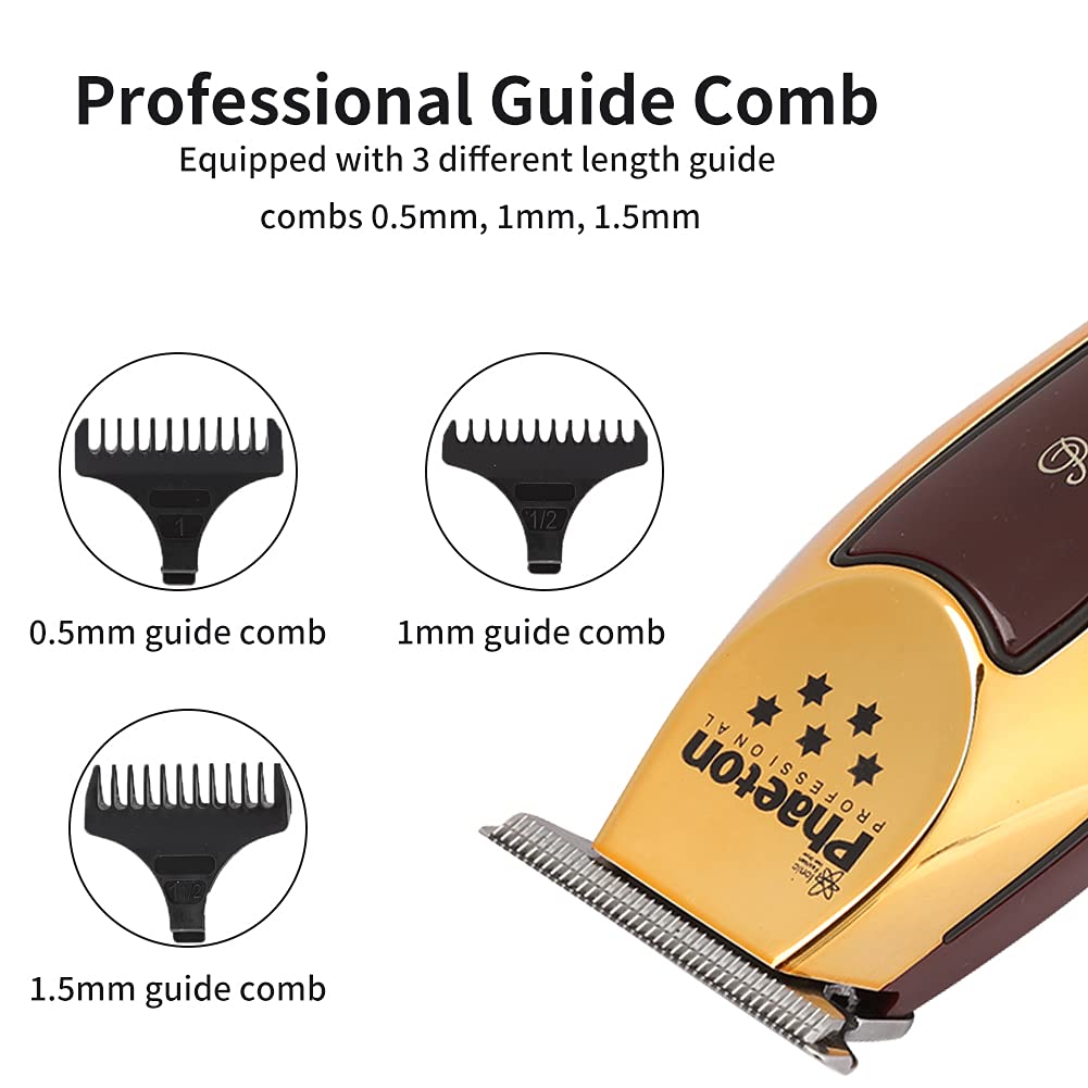 Beard Trimmer for Men, Professional Electric Hair Cutting Machine Hair Trimmer, Fine-Cut Hair Trimmer, Electric Cordless Hair Clippers with Beard Beauty and Personal Care Baagialdic
