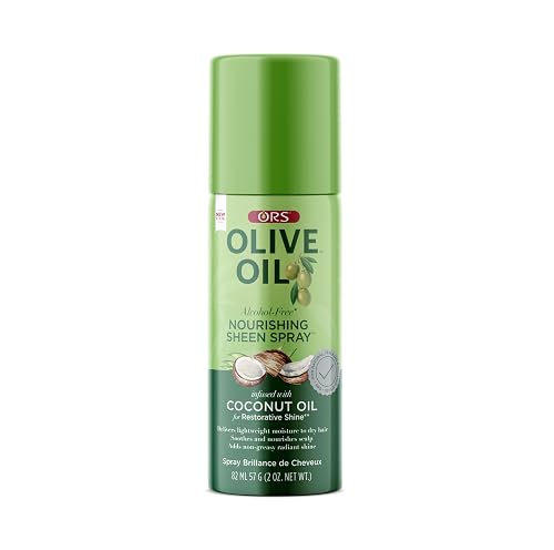 ORS Olive Oil Nourishing Sheen Spray with Coconut Oil for Restorative Shine 2 Ounces - Travel Size Beauty & Personal Care ORS