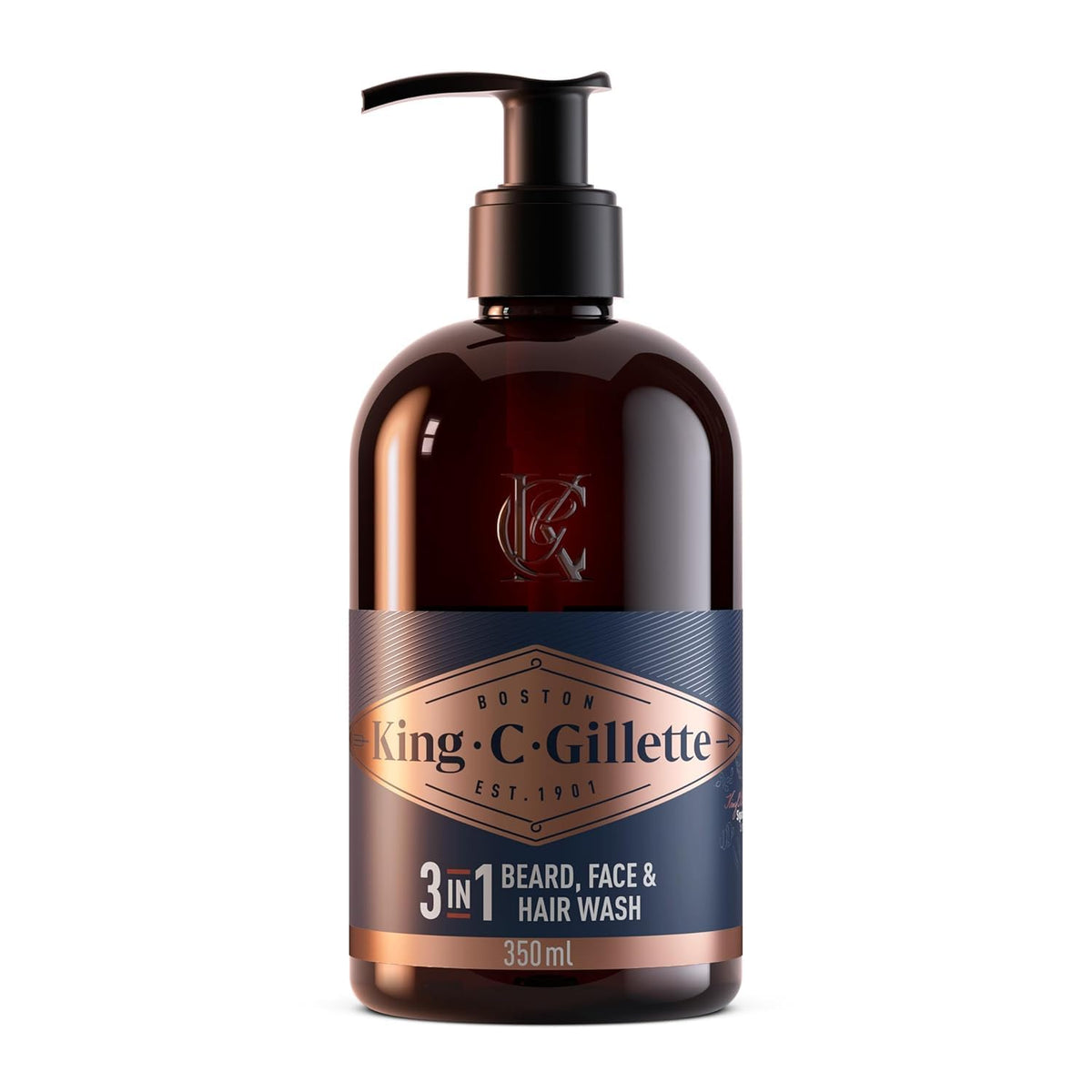 King C. Gillette Beard Wash, Mens Face Wash, 11 oz, Infused with Argan Oil and Avocado Oil to Cleanse Hair and Skin Beauty & Personal Care King C. Gillette