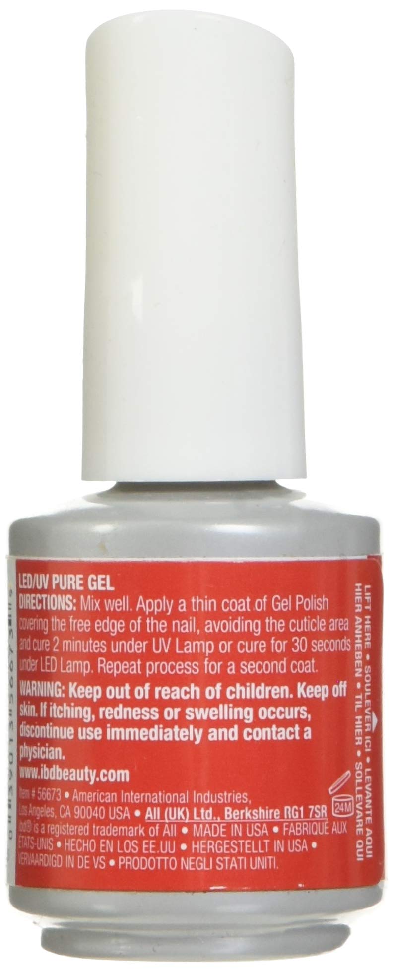 IBD Just Gel Nail Polish, Vixe Rouge, 0.5 Fluid Ounce