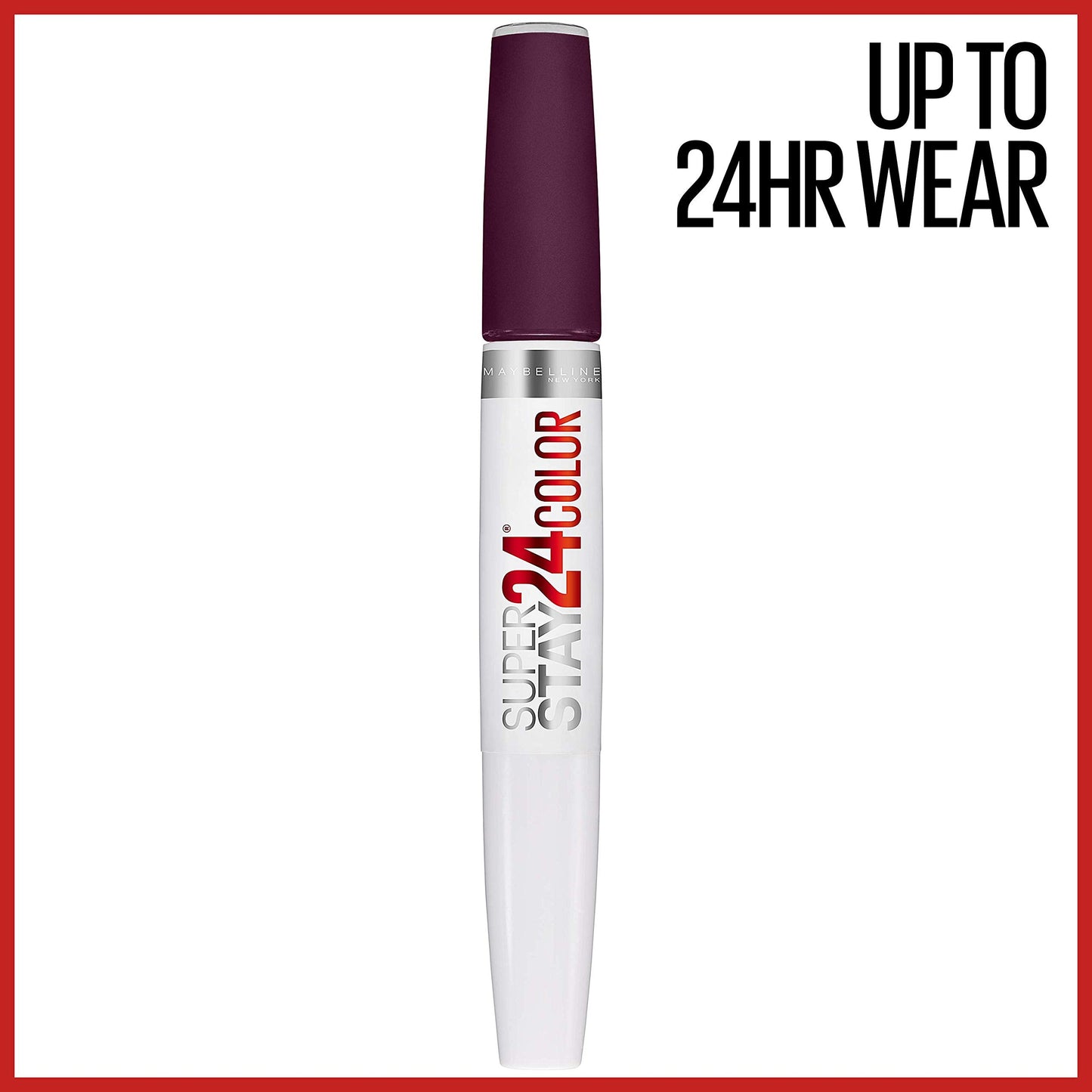 Maybelline SuperStay 24, 2-Step Liquid Lipstick, Extreme Aubergine Beauty & Personal Care MAYBELLINE
