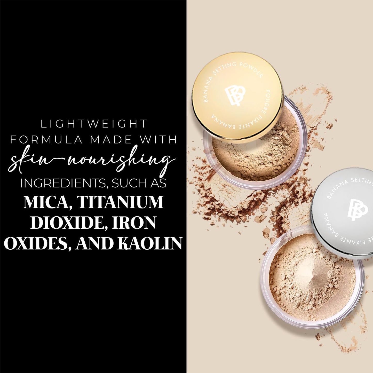 Bellapierre XL Banana Setting Powder - Color-Correcting Brightening Powder, Matte Finishing Tint, Translucent Under-Eye Baking Makeup, Lightweight Beauty & Personal Care bellapierre